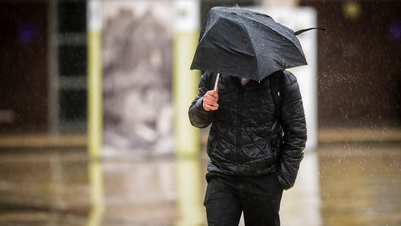 Met Éireann is warning of the risk of flooding as a result of the rainfall