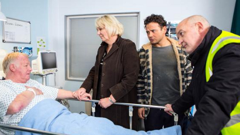 Jason is shocked to find Michael at the bottom of the stairs