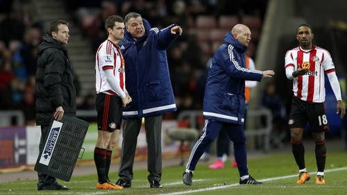 Sam Allardyce introduces Adam Johnson to the fray against Manchester City in his second-last match for Sunderland at the beginning of February