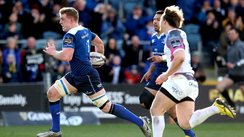 Dan Leavy scored Leinster's opening try