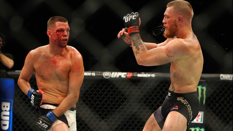 Nate Diaz defeated Conor McGregor last March in Vegas