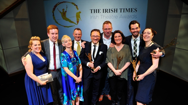 The Druid team with their awards - DruidShakespeare was named Best Production and also won in four other categories Photo: Aidan Crawley