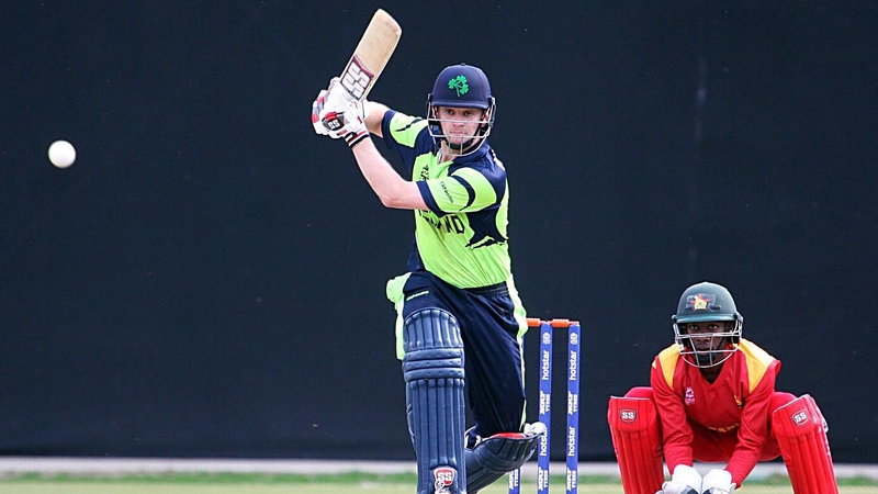 William Porterfield in action during Ireland's warm-up clash with Zimbabwe