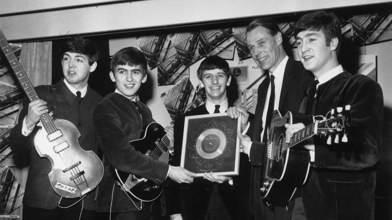 George Martin with The Beatles
