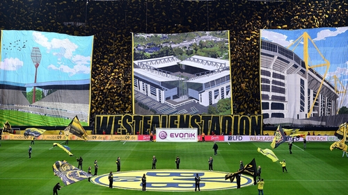 The Westfalenstadion wil lbe awash with colour for the visit of Spurs on Thursday night