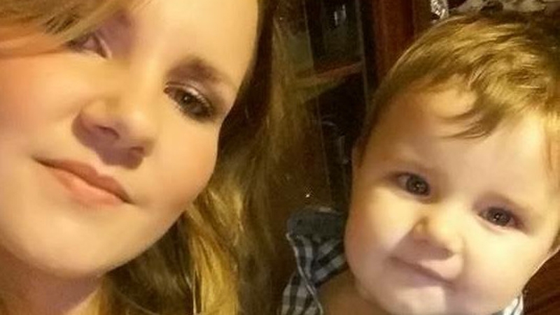 Anna Rozycka and her son Karol, who died in March 2016