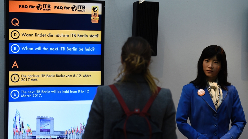 Chihira Kanae is happy to answer questions - as long as they're part of a pre-programmed list