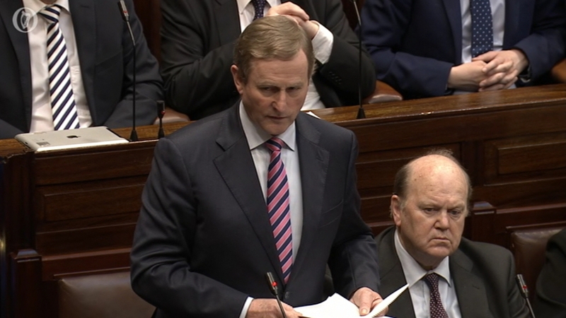 An Taoiseach sa Dáil inniu