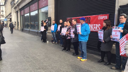 Former employees are demanding a meeting with the new owners of the store