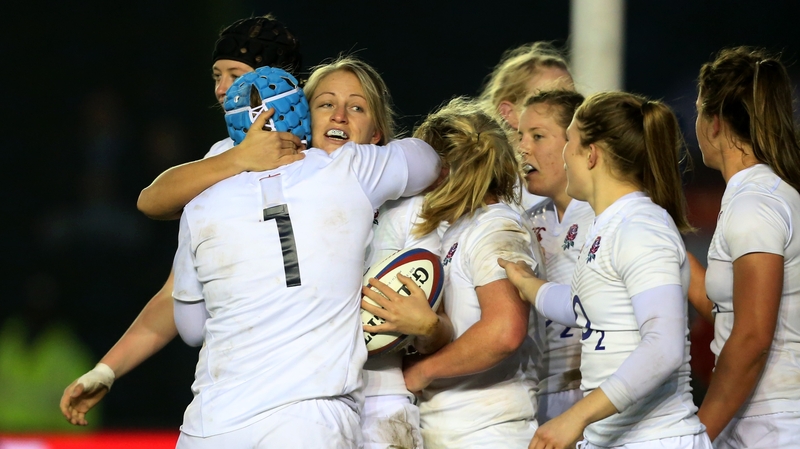 Ceri Large scored England's opening try