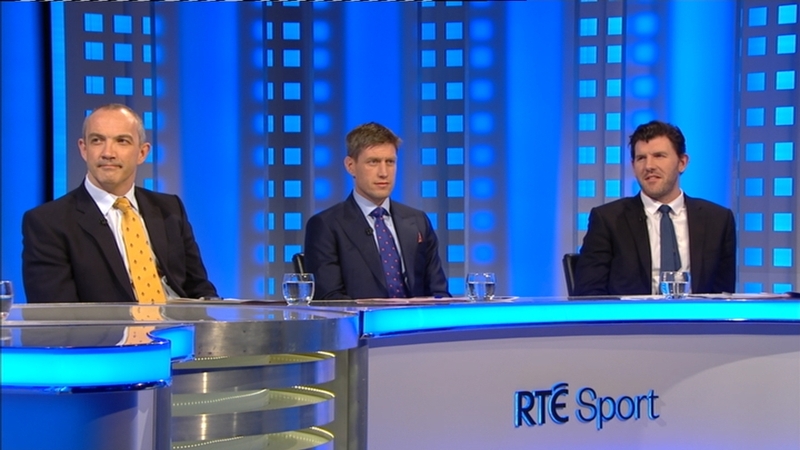 O'Gara, centre, made his feelings known as part of RTÉ Television's panel