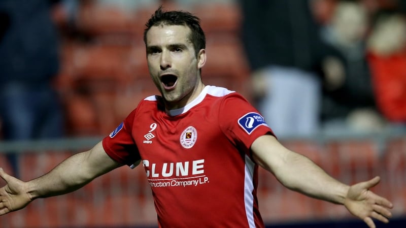 Christy Fagan headed home Saints second at Inchicore