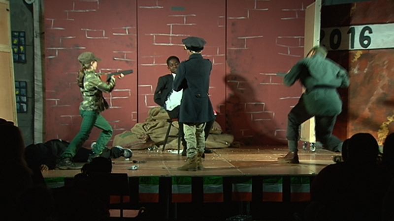 The events of 1916 are poignant for the school as the parents of some of the pupils arrived in Ireland fleeing civil strife