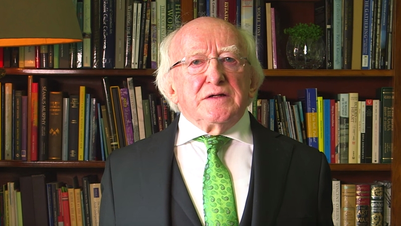 Michael D Higgins recalled the founding events of the Easter Rising of 1916