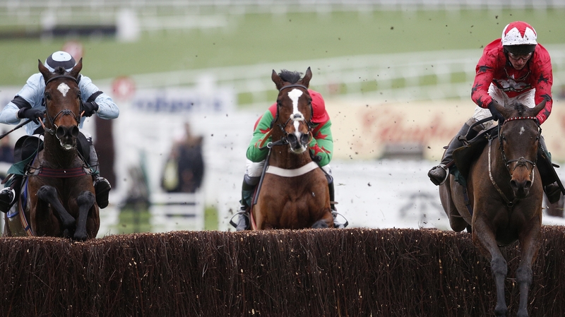 Ryan Hatch riding Blaklion (R) clear the last to win the RSA