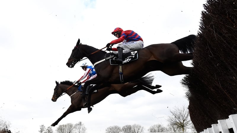 Srinter Sacre and Nico de Boinville clear the third last en route to winning the 2016 Queen Mother