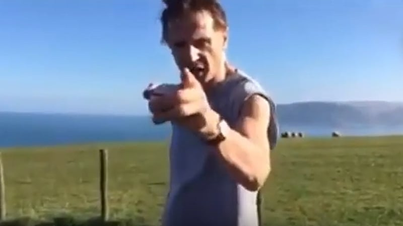 Be very afraid. Ruairí Ógs get a shout out from local man Liam Neeson