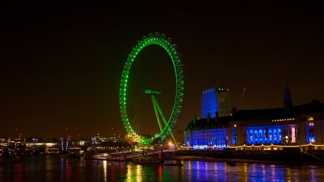 The London Eye turned green (in a good way) for the occasion