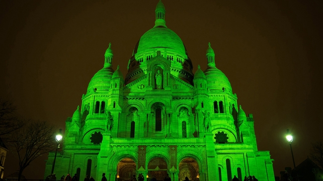 Going green in Paris - the Sacré-Cœur Basilica (Pic: Tourism Ireland 'Global Greening')