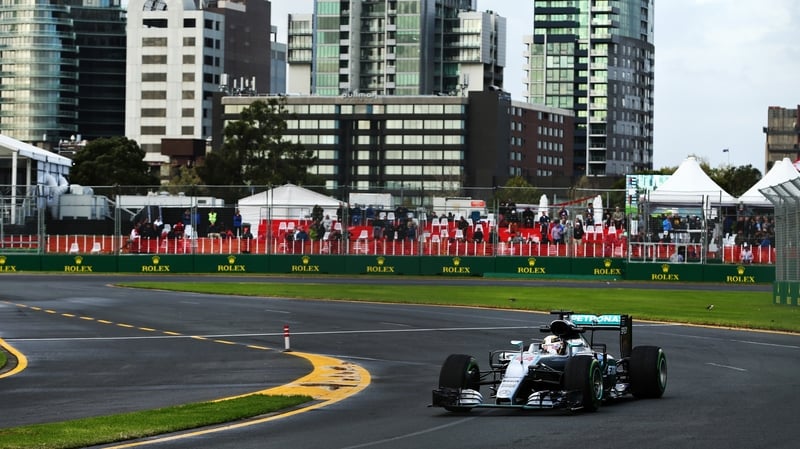 Hamilton needed just seven laps to post the fastest time