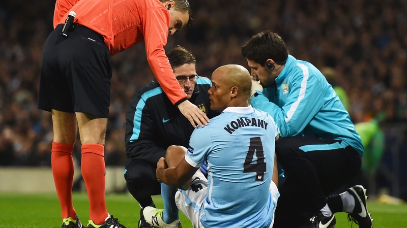 Vincent Kompany will sit out the visit of Paris St Germain
