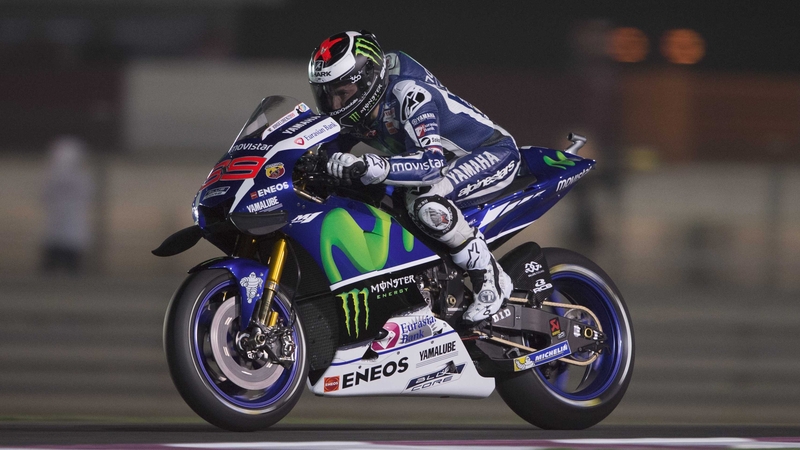 Jorge Lorenzo in action at Losail Circuit