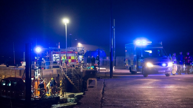 Five bodies were recovered from the water and a baby was rescued alive (Pics: Justin MacLochlainn)