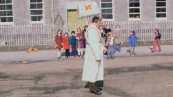 Lollipop Man in Ballinasloe, Galway 1976