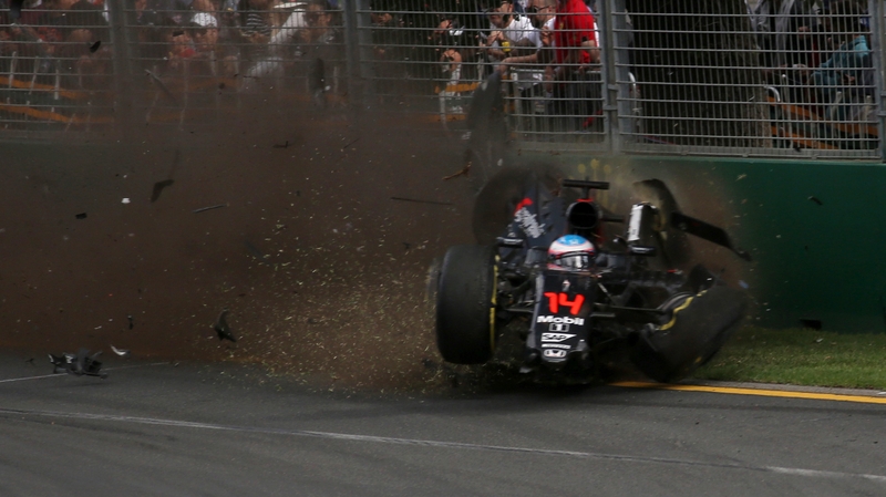 Fernando Alonso's crash brought back up questions over the proposed halo device