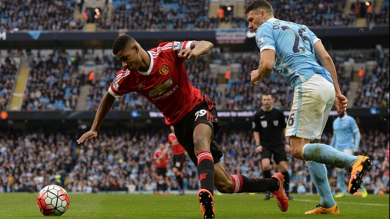 Prodigious Manchester United forward Marcus Rashford gave Manchester City defender Martin Demichelis a torrid time in Sunday's derby
