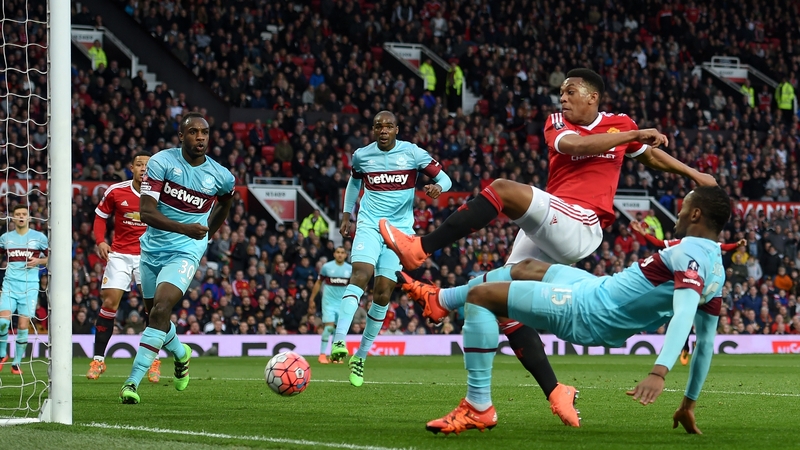 Anthony Martial scored Manchester United's leveller at Old Trafford