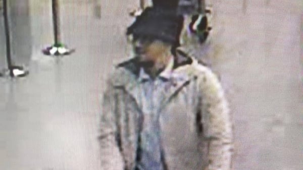 Police are hunting this suspect who fled the airport