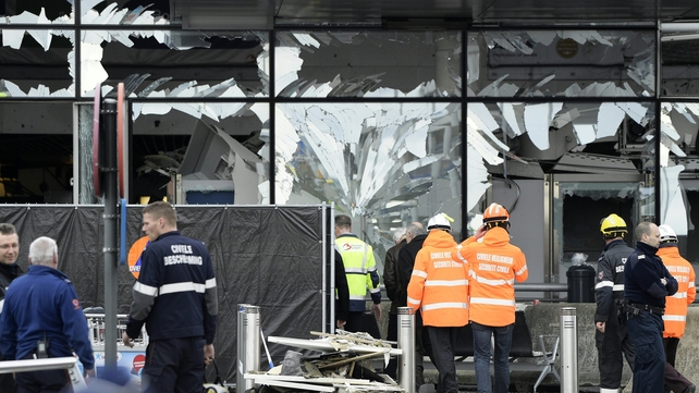 The blasts caused extensive damage to the airport's terminal