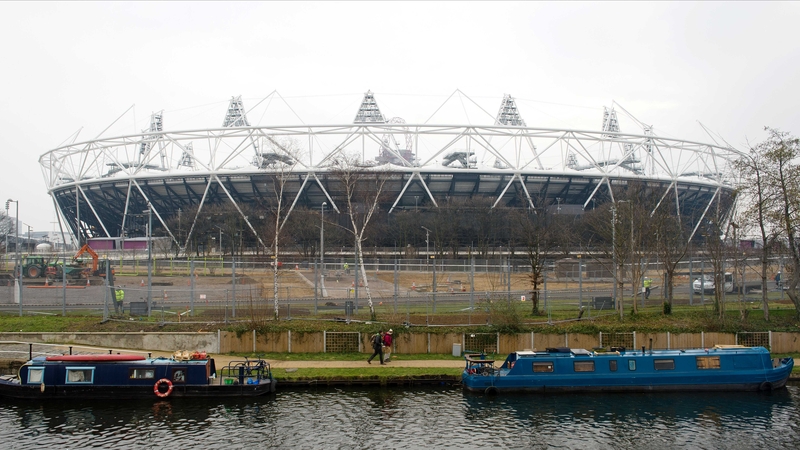 The Olympic Stadium in east London