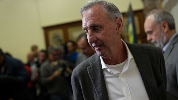 Johan Cruyff was diagnosed with lung cancer last October