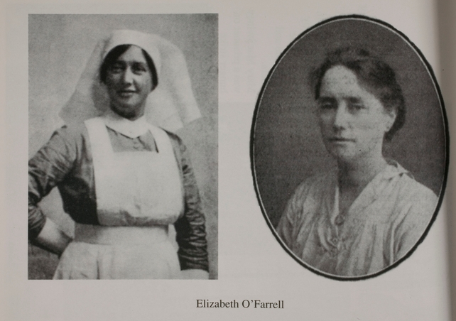 Cumann na mBan member Elizabeth O'Farrell stood beside Padraig Pearse as he surrendered