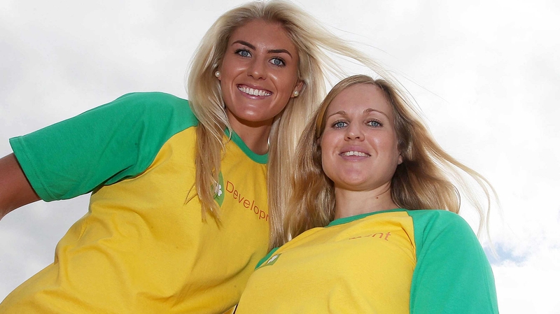 Saskia Tidey (L) and Andrea Brewster