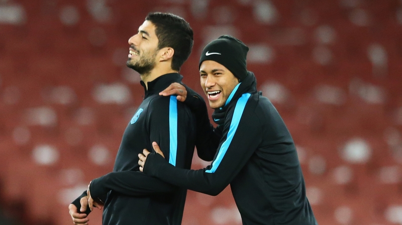 Barcelona team-mates Suarez and Neymar have an unusual bet over the friendly between Uruguay and Brazil