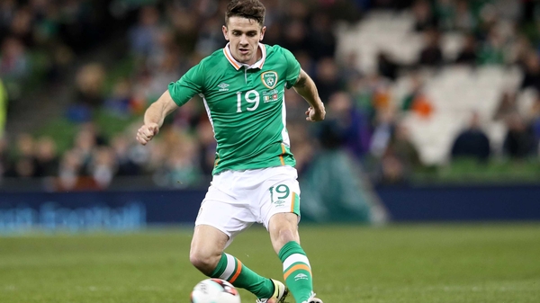 Brady in action for Ireland and he's looking forward to pulling on the green jersey again in France