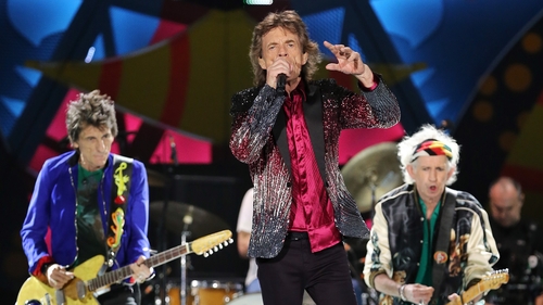 Ronnie Wood, Mick Jagger and Keith Richards on stage in Cuba
