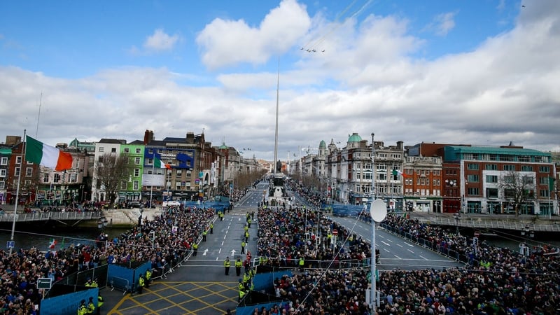 Crowds lined the streets for the largest public spectacle in the history of the State