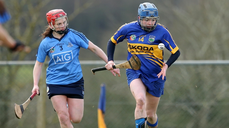 Tipperary's Jenny Grace breaks away from Dublin's Mairead Luttrell
