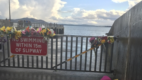 A locked gate now blocks access from the pier area in Buncrana and warning signs have been erected
