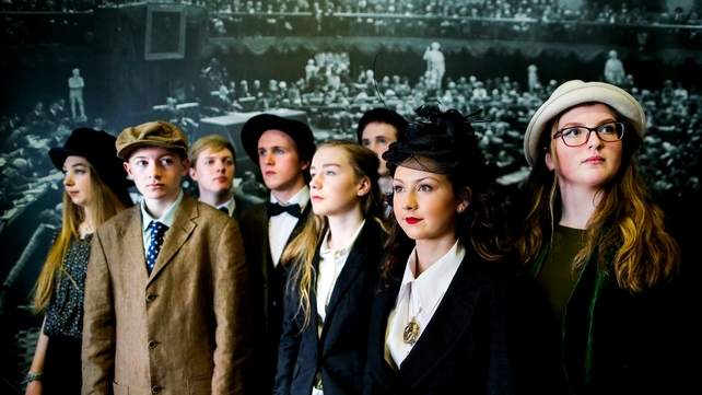 The National Performing Arts School performed 'We could be Heroes' at the Mansion House, Dublin