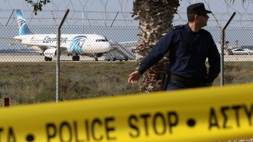 The plane was flying from Alexandria to Cairo when it was hijacked