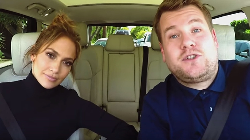 Jennifer Lopez and James Corden
