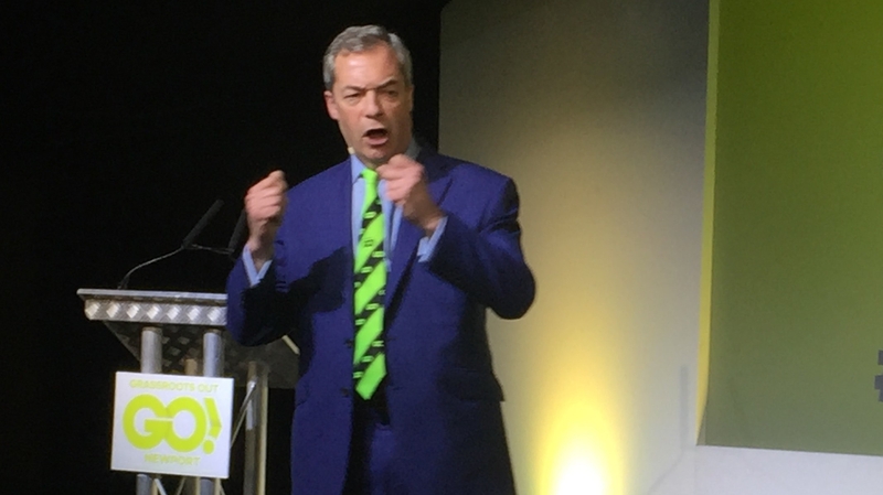 Nigel Farage pulled no punches in his pro-Brexit speech yesterday