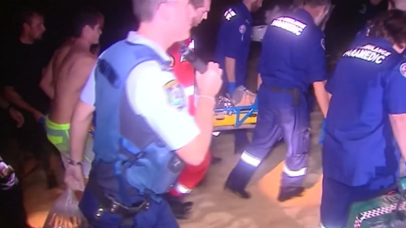 The Sydney Morning Herald said the man had three-quarters of his thigh ripped off