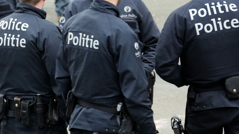 An assailant stabbed a police officer outside the central police station in Brussels