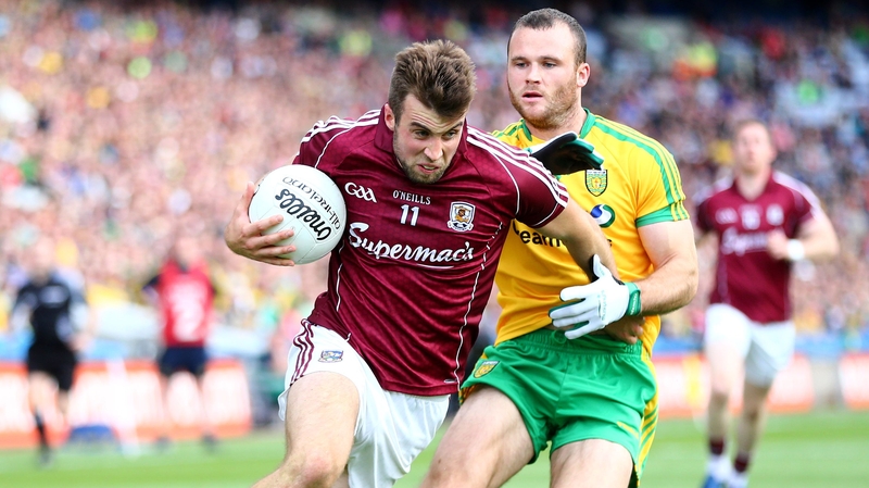Paul Conroy (L) in action against Donegal last summer